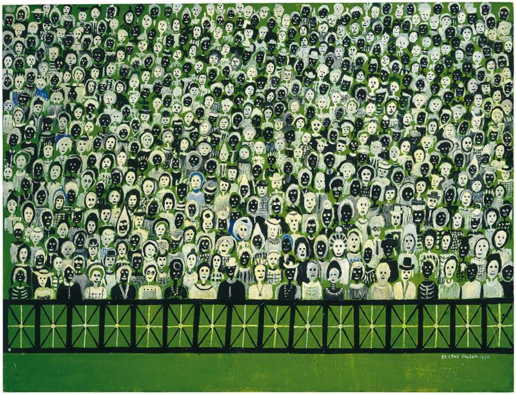 undefined Foule vert foncé