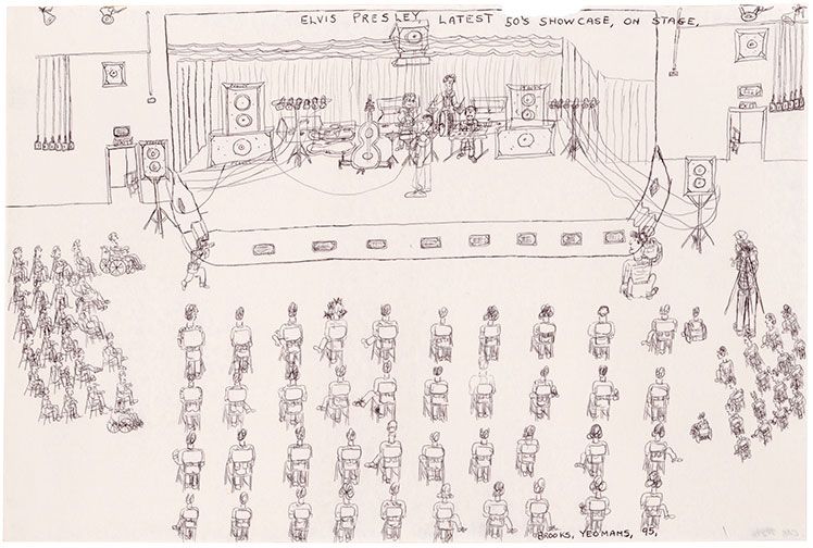 undefined Elvis Presley latest 50’s showcase, on stage