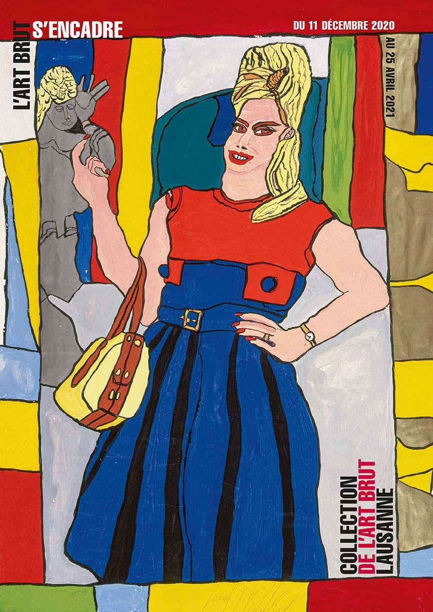 undefined affiche l'art brut s'encadre