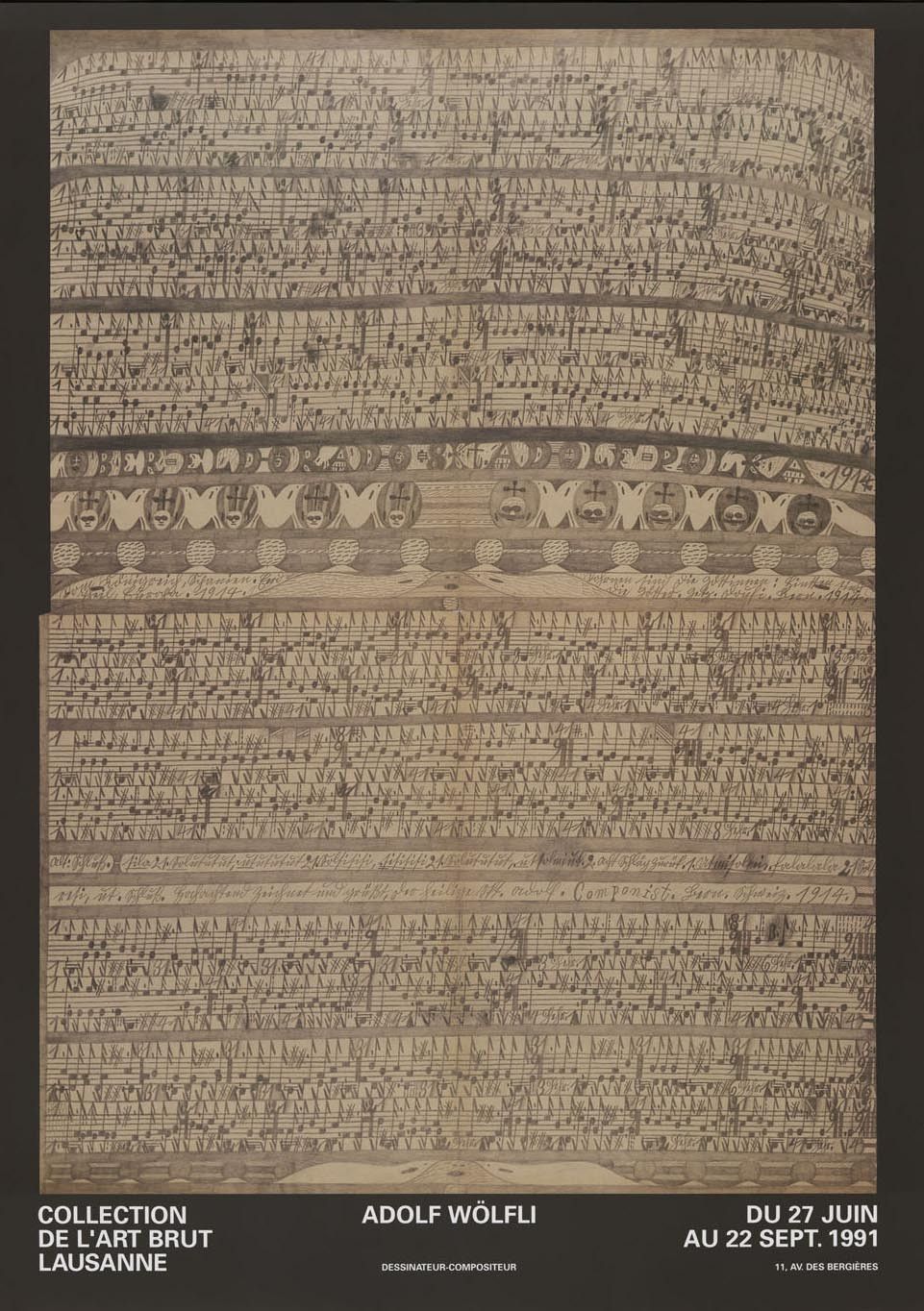 affiche Adolf Wölfli 1991 Adolf Wölfli