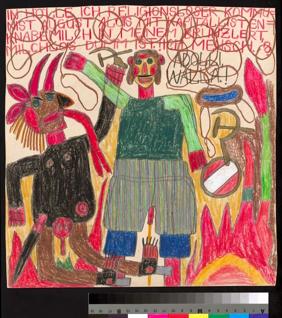 La Collection de l'Art Brut prête quinze œuvres d'August Walla, Oswald Tschirtner, et Johann Hauser, au Musée Gugging en Autriche pour l'exposition "20 Years of museum gugging", 15 mars 2026 – 17.01.2027