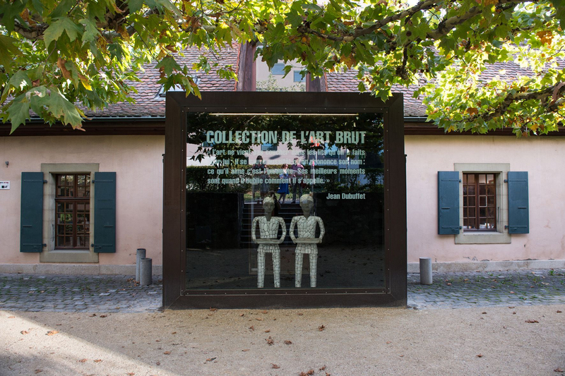 Collection de l'Art Brut, entrée Découverte, étude et sauvegarde des créations dissidentes